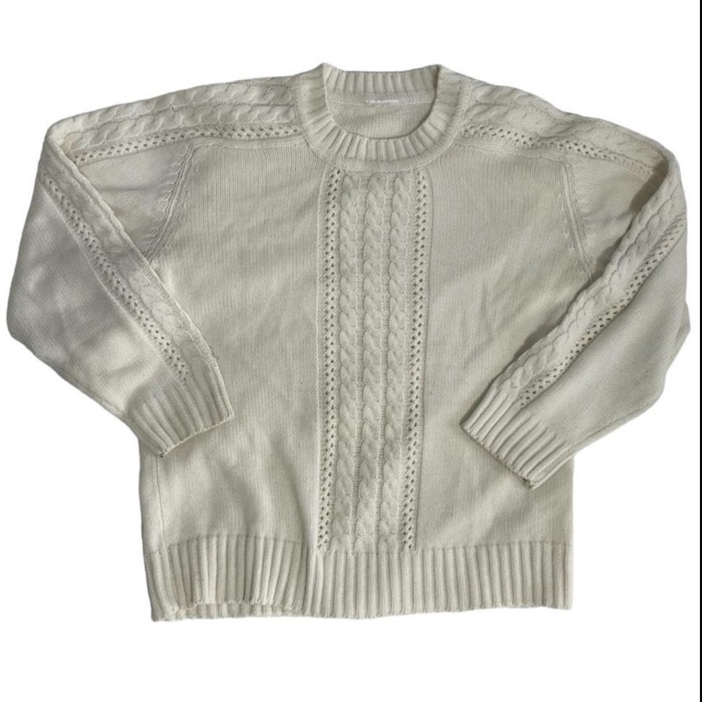 Cream Cable Knit Sweater